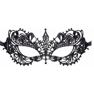 Masca Brodată Elegantă Cottelli Collection Unisize Negru