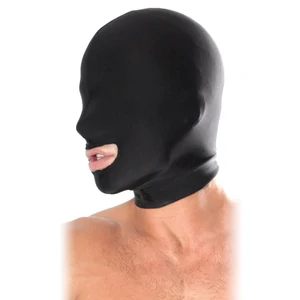 Mască Erotică pentru BDSM cu Gură Accesibilă Negru pe Denysa.ro