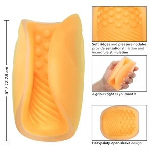 Masturbator Dual Grip Portocaliu