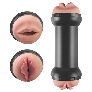 Masturbator Dublu Pentru Stimulare Orala Si Vaginala