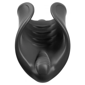Masturbator Elite Vibrating Silicone Stimulator Negru
