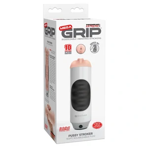 Masturbator Realist Mega Grip cu Vibrații