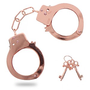 Catuse Pufoase Metal Handcuffs Bronze Auriu