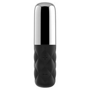 Mini Vibrator Satisfyer Sparkling Darling Chrome Negru pe Denysa.ro
