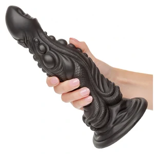 Monster Colossus 24.75 cm – Negru, Ventuză Puternică