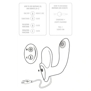 Mustang Prostate Massager Negru