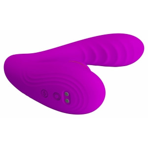 Nauty Stimulare Dublă 10 Vibrații Vaginale 7 Pulsații Clitoris Roz