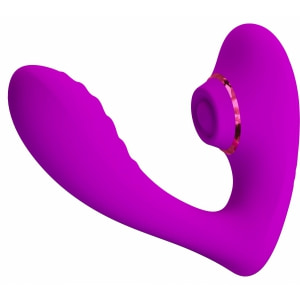 Nauty Stimulare Dublă 10 Vibrații Vaginale 7 Pulsații Clitoris Roz pe Denysa.ro