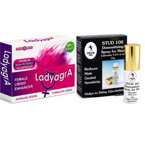 Pachet Spray Stud 100 Original + Pastile Libido Ladyagra 10buc pe Denysa.ro