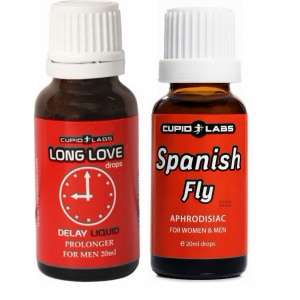 Pachet Picături Afrodisiace Spanish Fly 20ml + Picături Ejaculare Precoce Long Love 20ml pe Denysa.ro
