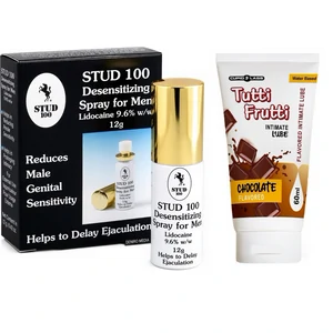 Pachet Spray Stud 100 Original + Lubrifiant Pentru Sex Oral Chocolate 100ml pe Denysa.ro