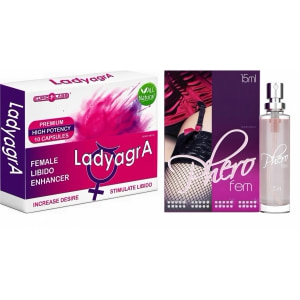 Pachet Parfum Feromoni PheroFem 15ml + Cadou Pastile Libido Ladyagra 10buc pe Denysa.ro