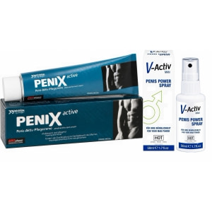 Pachet Spray V-activ Penis Power For Men 50ml + Cremă Pentru Potență Penix 75ml pe Denysa.ro