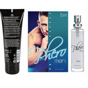 Pachet Cremă Erecție Penis XXL + Parfum cu Feromoni Pheromen pe Denysa.ro