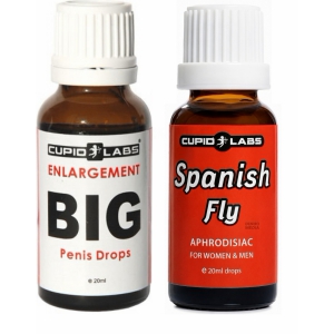Pachet Picături Big Penis Drops 20ml + Picături Afrodisiace Spanish Fly 20ml pe Denysa.ro