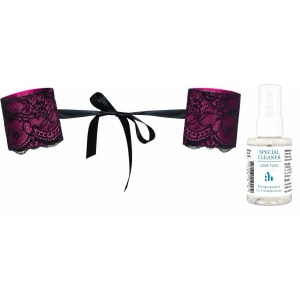 Pachet Cătușe Obsessive Roseberry Mov + Special Cleaner Love Toys 50ml Roz pe Denysa.ro