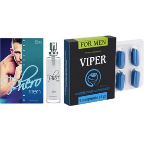 Pachet Parfum cu Feromoni Pheromen 15ml + Pastile Potență Viper FR 4 capsule Pachet Parfum cu Feromoni Pheromen 15ml + Pastile Potență Viper FR 4 capsule pe Denysa.ro