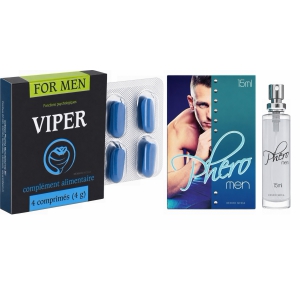 Pachet Parfum cu Feromoni Pheromen 15ml + Pastile Potență Viper FR 4 capsule pe Denysa.ro