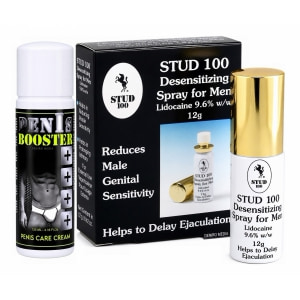 Pachet Cremă Pentru Potență Penis Booster 125ml + Spray Stud 100 Original pe Denysa.ro