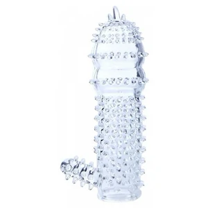 Manșon Pentru Penis Cu Striații Transparent pe Denysa.ro