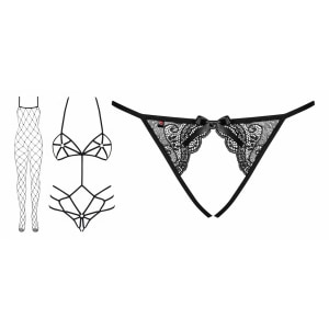 Pachet Seducție Totală: Kit Servitoare și Catsuit pe Denysa.ro