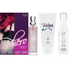 Kit Seducție Intensă: Atracție, Alunecare, Igienă pe Denysa.ro