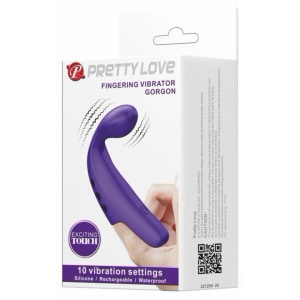 Pretty Love Gorgon Vibrator Pentru Deget Reîncărcabil 10 Moduri Mov