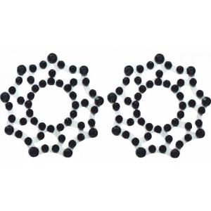 Nipple Stickers Star Negru pe Denysa.ro