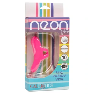 Nubby Vibe Roz – Stimulator Deget 10 Moduri, Reîncărcabil