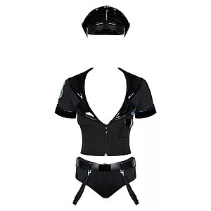 Obsessive Police Negru S-M