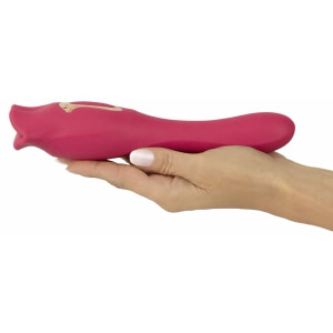 Oral Fun L – Vibrator 2 în 1, 10 Moduri, Reîncărcabil Roz