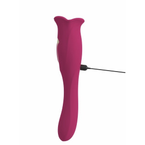 Oral Fun L – Vibrator 2 în 1, 10 Moduri, Reîncărcabil Roz