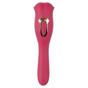 Oral Fun L – Vibrator 2 în 1, 10 Moduri, Reîncărcabil Roz