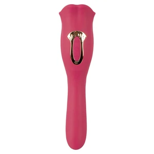 Oral Fun L – Vibrator 2 în 1, 10 Moduri, Reîncărcabil Roz