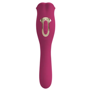 Oral Fun L – Vibrator 2 în 1, 10 Moduri, Reîncărcabil Roz