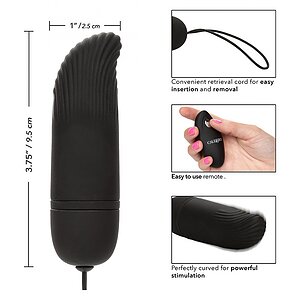 Ou Vibrator Remote Ridged G Negru