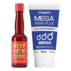 Pachet Afrodisiac Hot Sex Girl 20ml Și Gel Mărire Penis Mega Penis Plus 65ml pe Denysa.ro