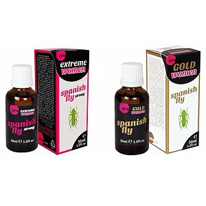 Pachet Afrodisiac Spain Fly Extreme Women 30ml + Afrodisiac Spanish Fly Strong Gold Women 30ml pe Denysa.ro