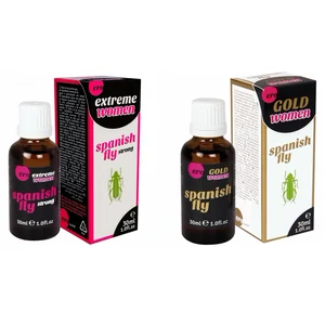 Pachet Afrodisiac Spain Fly Extreme Women 30ml + Afrodisiac Spanish Fly Strong Gold Women 30ml pe Denysa.ro