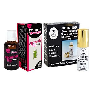 Pachet Afrodisiac Spain Fly Extreme Women + Spray Stud 100 pe Denysa.ro