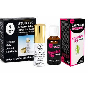 Pachet Afrodisiac Spain Fly Extreme Women + Spray Stud 100 pe Denysa.ro