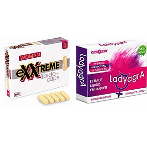 Stimulente Sexuale Femei Pachet Capsule Femei eXXtreme Libido Afrodisiac 5buc + Pastile Libido Ladyagra 10buc