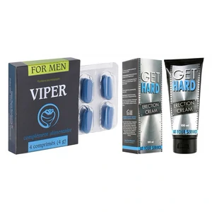 Pachet Cremă Get Hard + Pastile Viper FR 4 pe Denysa.ro