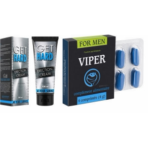 Pachet Cremă Get Hard + Pastile Viper FR 4 pe Denysa.ro
