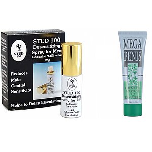 Pachet Crema Marire Mega Penis 75ml + Spray Stud 100 Original