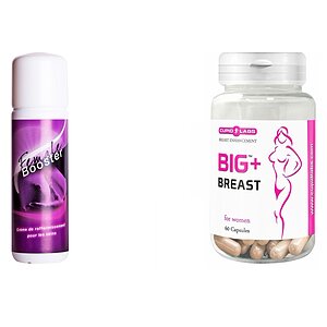 Pastile Pentru Cresterea Sanilor Pachet Crema Marire Sani Female Booster 125ml + Pastile Marirea Sanilor Big Breast 60buc