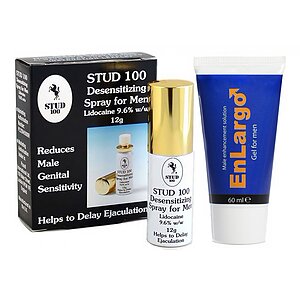 Pachet Cremă Mărirea Penisului Enlargo 100ml + Spray Stud 100 Original pe Denysa.ro