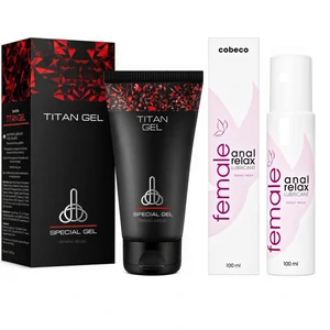 Pachet Cremă Mărirea Penisului Titan Gel Original 50ml + Lubrifiant Anal Female Cobeco Relax 120ml Pachet Cremă Mărirea Penisului Titan Gel Original 50ml + Lubrifiant Anal Female Cobeco Relax 120ml pe Denysa.ro