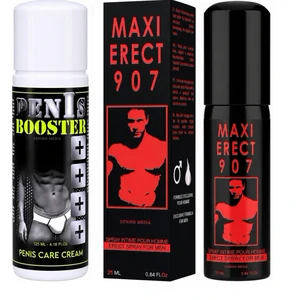 Pachet Cremă Pentru Potență Penis Booster 125ml + Spray Pentru Potență Maxi Erect 907 pe Denysa.ro