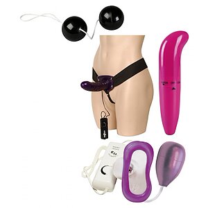 Vibrator Cu Ham Pachet Extaz Total — Kit 4 în 1 pentru orgasme